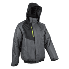 Coverguard GOMA SZÜRKE-FEKETE RIPSTOP TÉLI DZSEKI KAPUCNIVAL (szürke/fekete, XL) munkaruha