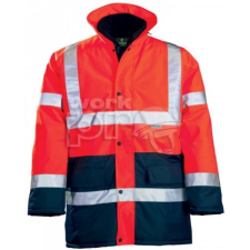Coverguard Kabát Hi-Viz Fluo PE 4:1 kék/piros L láthatósági ruházat