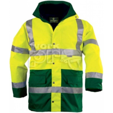 Coverguard Kabát Hi-Viz Fluo PE 4:1 sárga/zöld M láthatósági ruházat