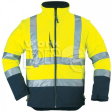 Coverguard Kabát Station lélegző vízhatlan anyagból levehető ujjak sárga 2XL láthatósági ruházat