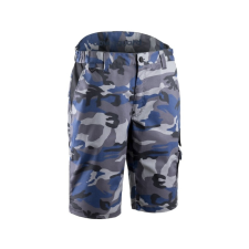 Coverguard Kammo terepszínű/kék elasztikus bermuda (camouflage, M) munkaruha