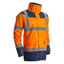 Coverguard KETA Télikabát steppelt poliészter hi-viz narancs/sötétkék, 5XL munkaruha