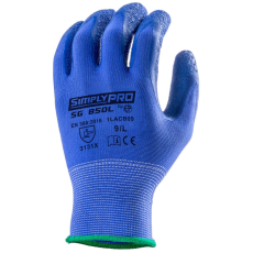 Coverguard Mártott latex kék szerelő kesztyű