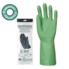 Coverguard Mártott zöld nitril vegyszerálló munkavédelmi kesztyű, 33CM (5527-5528-5529-5530-5531)