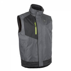 Coverguard Mellény Azuki bélelt polárral rejtett cipzár (100%poliészter) szürke/fekete 2XL