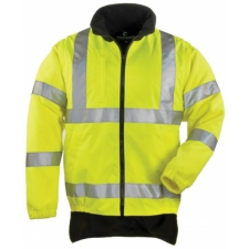 Coverguard Mellény Hi-Viz Fluo levehető polár ujjakkal hosszított hátrésszel sárga 2XL láthatósági ruházat