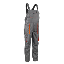 Coverguard Nadrág Paddock II kertész gumis vállpánt oldalgombos szürke/narancs 3XL munkaruha