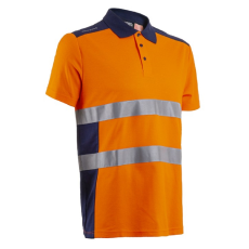 Coverguard Oki rövid ujjú galléros póló HV (narancs/tengerészkék, 2XL)