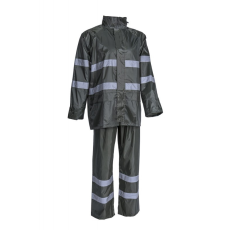 Coverguard RAINET orkán esőruha FV csíkkal (zöld, L)