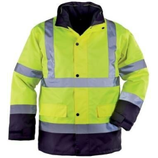 Coverguard ROADWAY FLUO XXL fényvisszaverő 4 az 1-ben védőkabát kék és sárga