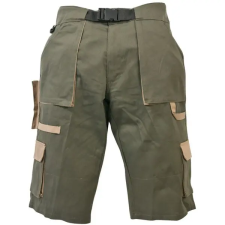 Coverguard Rövidnadrág derékpántnál gumibetéttel sötétzöld/homok 3XL munkaruha