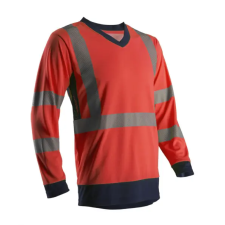 Coverguard SUNO HI-VIZ PIROS HOSSZÚ UJJÚ PÓLÓ_2XL munkaruha