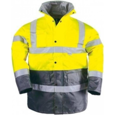 Coverguard Télikabát Hi-Viz Fluo melegbélés vízhatlan fényvisszaverő szürke/sárga 3XL láthatósági ruházat