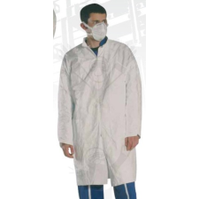 Coverguard Tyvek köpeny zseb nélkül, patentos, ellenálló, lélegző anyagból munkaruha