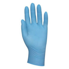 Coverguard Vizsgálókesztyű COVERGUARD nitril púder nélküli kék L 100 darab/doboz