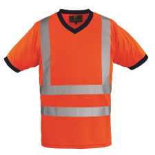 Coverguard Yard v-nyakú Fluo póló (HV narancssárga, L) munkaruha