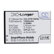  CPLD-111 Akkumulátor 1500 mAh mobiltelefon akkumulátor