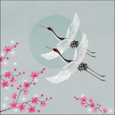Cranes Green papírszalvéta 33x33cm, 20db-os konyhai eszköz