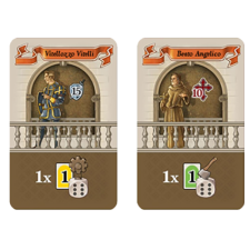 Cranio Creations Lorenzo il Magnifico: Leader Vitelli / Angelico promókártyák társasjáték