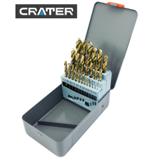 CRATER fémcsigafúró készlet 1-13mm 25r. hss-e d338 cobalt fúrószár