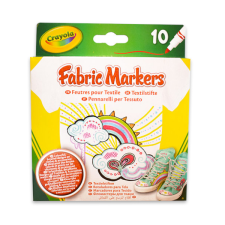 Crayola 58-8633 Textilfilc - Vegyes színek (10 db) filctoll, marker