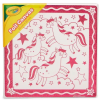 Crayola : Fóliás vászonkép unikornis mintákkal - 20 x 20 cm