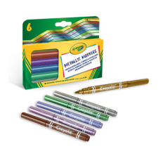 Crayola : Metálfényű filctoll készlet - 6 db-os (58-8828) (58-8828) filctoll, marker
