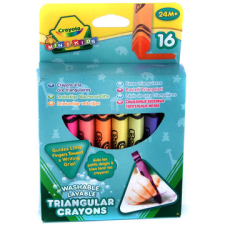 Crayola Mini Kids: Háromszög tömzsi viaszkréták - 16 db (52-016T) (52-016T) kréta