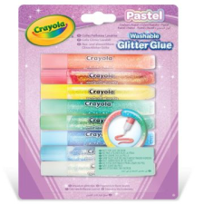 Crayola : pasztell csillámos ragasztó - 8 db kreatív és készségfejlesztő