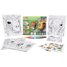 Crayola : POP's 3D-s foglalkoztató színező füzet megakészlet - Dzsungel gyermek- és ifjúsági könyv