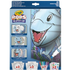 Crayola POPs: 3D foglalkoztató – Vízi világ (04-2805) (C04-2805) kreatív és készségfejlesztő
