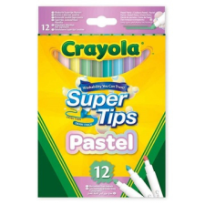Crayola : super tips pasztell filctoll szett - 12 darabos filctoll, marker