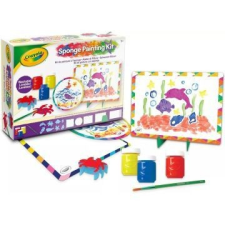 Crayola : Szivacs festőkészlet kimosható festékekkel kreatív és készségfejlesztő