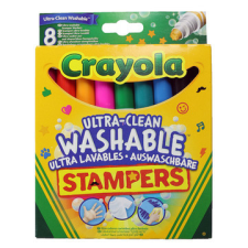 Crayola ultra-clean washable: kimosható filctoll nyomda - 8 db-os készlet filctoll, marker