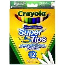 Crayola : Vékony hegyű lemosható filctoll csomag - 12 db-os filctoll, marker