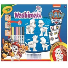 Crayola Washimals: Kimosható Mancs őrjárat figura matricákkal - 4 db-os kreatív és készségfejlesztő