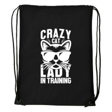  Crazy cat - Sport táska fekete tornazsák