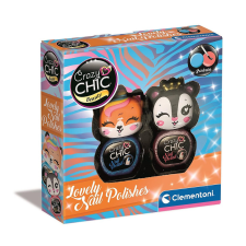 Crazy Chic Lovely Tigers csillámos körömlakk szett Clementoni szépségszalon