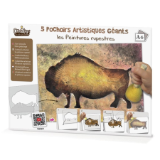  Crealign Kép készítés stencillel - Barlangi festmények kreatív és készségfejlesztő