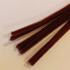 CreArt Zsenília drót 30 cm, 10 db/csomag barna dekorációs kellék