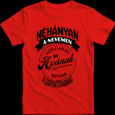 Createyou A legfontosabbak apának hívnak - Férfi - Piros - L férfi póló