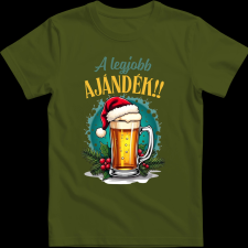 Createyou A legjobb ajándék! - Férfi - Sötétzöld - L férfi póló