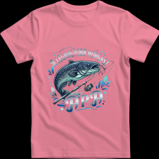 Createyou A legnagyobb horgász...harcsa - Férfi , Pink , 2XL férfi póló