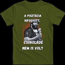 Createyou A pisztácia kifogyott, csokoládé nem is volt - Férfi , Sötétzöld , XL férfi póló