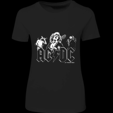 Createyou AC DC 2 - Női - Fekete - S női póló