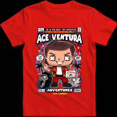 Createyou Ace Ventura - Férfi - Piros - 2XL