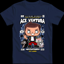 Createyou Ace Ventura - Férfi - Sötétkék - 3XL férfi póló