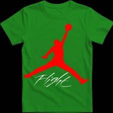 Createyou Air Jordan logo - Férfi - Zöld - L férfi póló