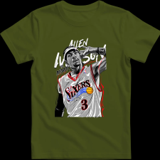 Createyou Allen Iverson.. - Férfi - Sötétzöld - S férfi póló