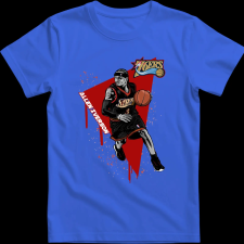Createyou Allen Iverson Sixers - Férfi - Királykék - M férfi póló